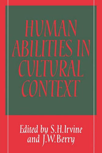 Human Abilities in Cultural Context