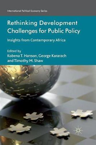 Cover image for Rethinking Development Challenges for Public Policy: Insights from Contemporary Africa