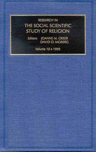 Cover image for Research in the Social Scientific Study of Religion, Volume 10