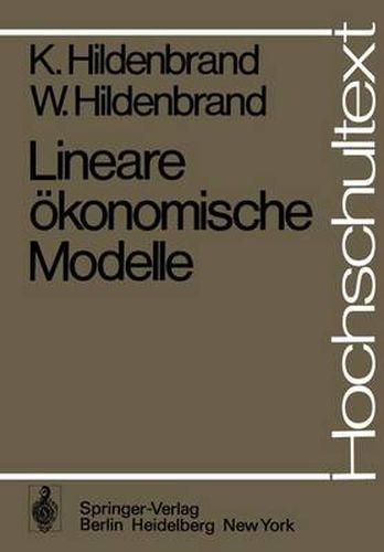 Cover image for Lineare Okonomische Modelle