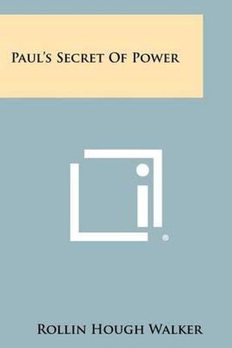 Cover image for Paul's Secret of Power