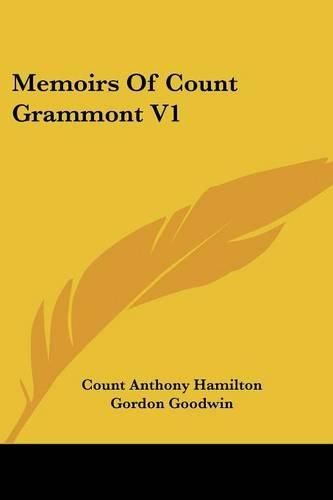 Cover image for Memoirs of Count Grammont V1