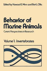 Cover image for Behavior of Marine Animals: Current Perspectives in Research Volume 1: Invertebrates