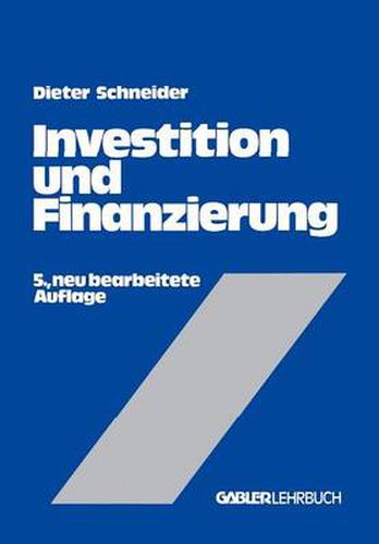 Cover image for Investition und Finanzierung