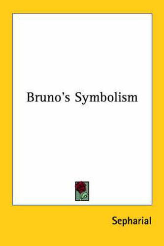 Cover image for Bruno's Symbolism