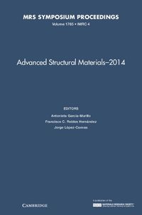 Cover image for Advanced Structural Materials - 2014: Volume 1765