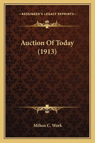 Cover image for Auction of Today (1913)