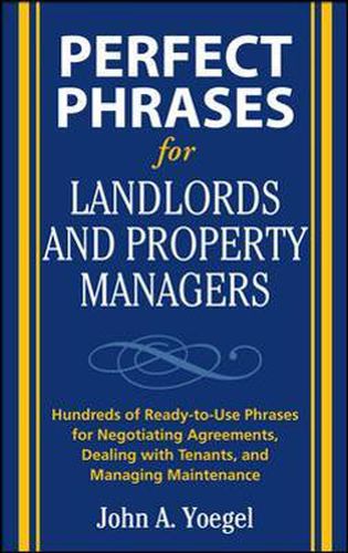 Cover image for Perfect Phrases for Landlords and Property Managers