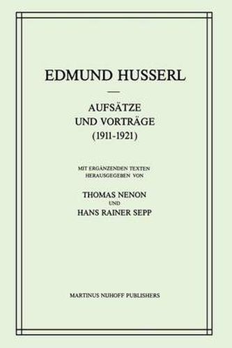 Aufsatze und Vortrage (1911-1921)