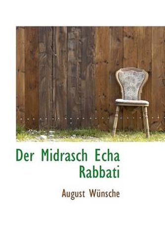 Cover image for Der Midrasch Echa Rabbati