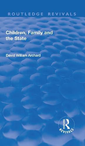 Cover image for Children, Family and the State