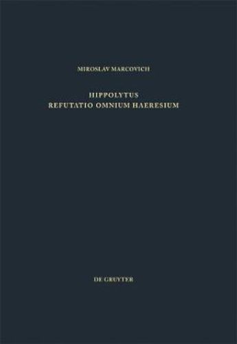 Cover image for Refutatio omnium haeresium