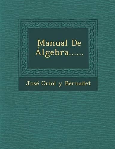 Cover image for Manual de Algebra......