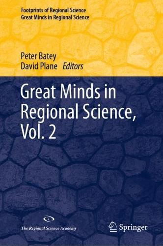 Cover image for Great Minds in Regional Science, Vol. 2