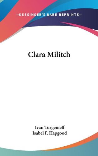 Cover image for Clara Militch