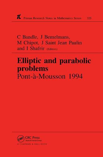 Cover image for Elliptic and parabolic problems: Pont-a-Mousson 1994