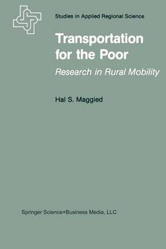 Cover image for Transportation for the Poor: Research in Rural Mobility