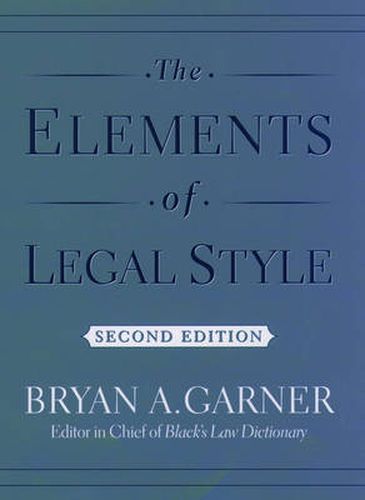 Cover image for The Elements of Legal Style