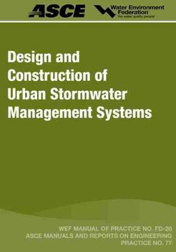 Cover image for Design and Construction of Urban Stormwater Management Systems