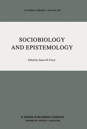 Cover image for Sociobiology and Epistemology