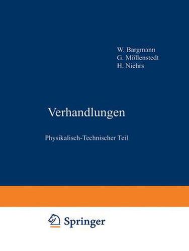 Cover image for Verhandlungen: Physikalisch-technischer Teil