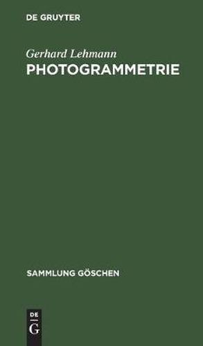 Cover image for Photogrammetrie