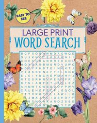 Cover image for Large Print Floral Word Search