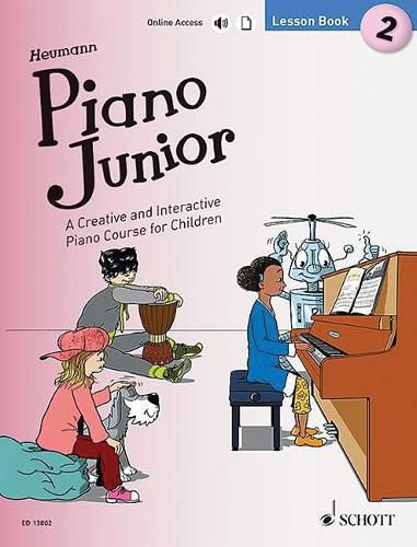 Cover image for Piano Junior - Lesson Book 2: A Creative and Interactive Piano Course for Children