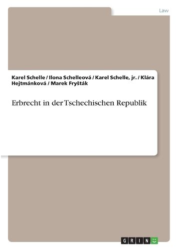 Cover image for Erbrecht in Der Tschechischen Republik