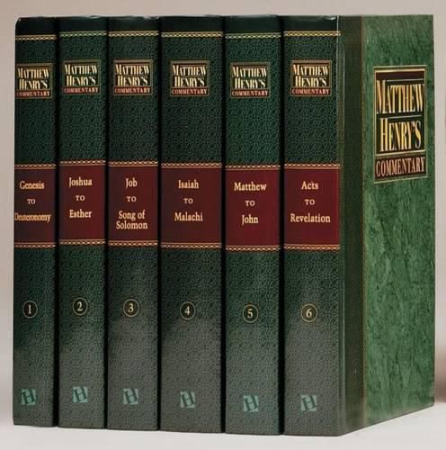 Cover image for Matthew Henry's Commentary on the Whole Bible, Complete 6-Volume Set: Complete and Unabridged