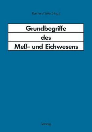 Cover image for Grundbegriffe des Mess- und Eichwesens