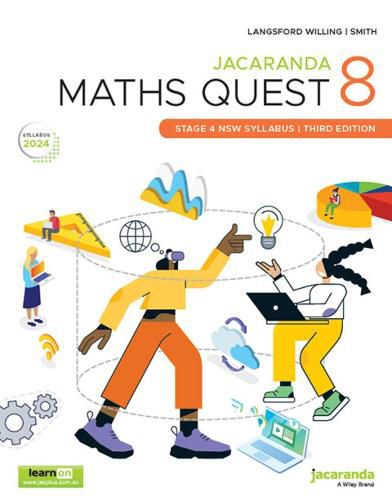 Cover image for Jacaranda Maths Quest 8 NSW Australian curriculumStage 4 3e learnON & print