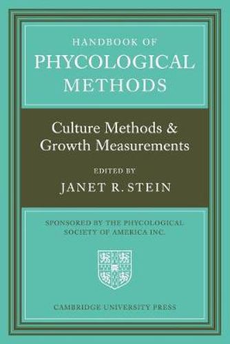 Cover image for Handbook of Phycological Methods: Culture Methods and Growth Measurements