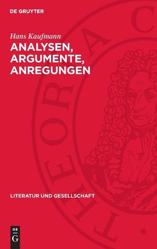 Cover image for Analysen, Argumente, Anregungen