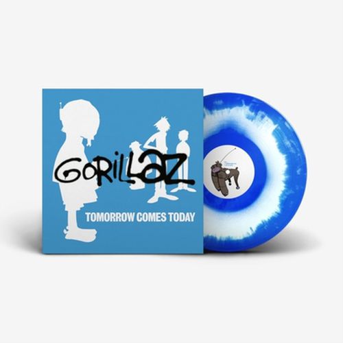 Cover image for Tomorrow Comes Today (25th Anniversary Reissue) - Gorillaz  ** Blue & White Vinyl