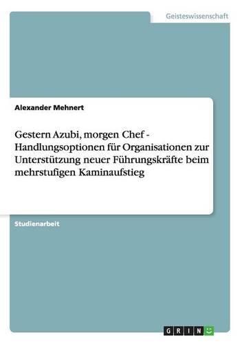 Cover image for Gestern Azubi, Morgen Chef - Handlungsoptionen F r Organisationen Zur Unterst tzung Neuer F hrungskr fte Beim Mehrstufigen Kaminaufstieg