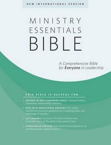 Cover image for Ministry Essentials Bible-NIV: A Comprehensive Bible for Everyone in Leadership