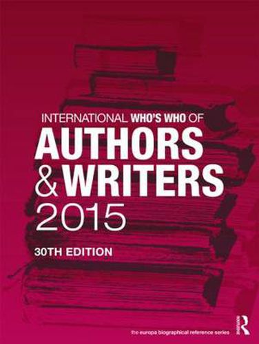 Cover image for International Who's Who of Authors and Writers 2015