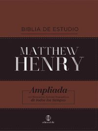 Cover image for Rvr Biblia de Estudio Matthew Henry, Leathersoft, Clasica