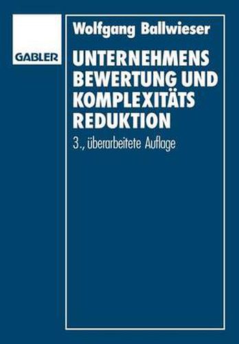 Cover image for Unternehmensbewertung Und Komplexitatsreduktion