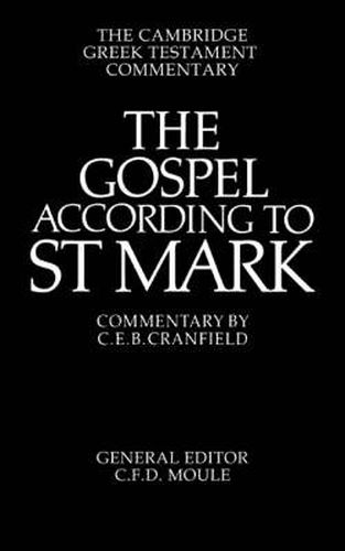 Cover image for The Gospel according to St Mark: An Introduction and Commentary