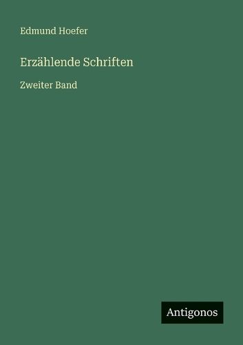 Cover image for Erzaehlende Schriften