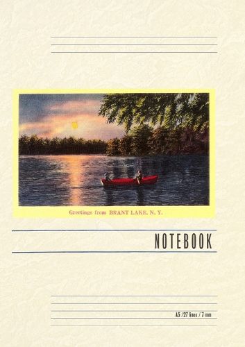 Cover image for Vintage Lined Notebook Greetings from Brant Lake, New York