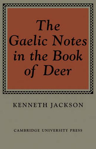 Cover image for The Gaelic Notes in the Book of Deer