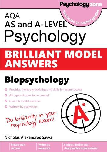 Cover image for AQA Psychology BRILLIANT MODEL ANSWERS: Biopsychology: AS and A-level