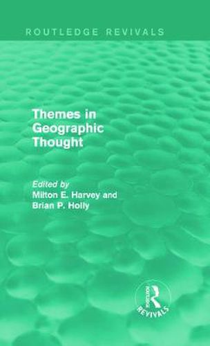 Cover image for Themes in Geographic Thought