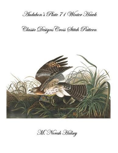 Cover image for Audubon's Plate 71 Winter Hawk: Classic Designs Cross Stitch Pattern