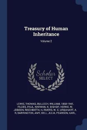 Cover image for Treasury of Human Inheritance; Volume 2