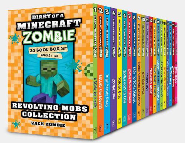 Cover image for Diary of a Minecraft Zombie: Revolting Mobs Collection (20 Book Box Set)