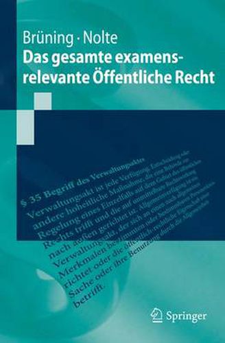 Cover image for Das Gesamte Examensrelevante OEffentliche Recht